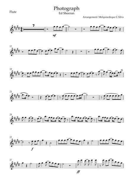 Photograph (arr. Melquisedeque C.Silva)