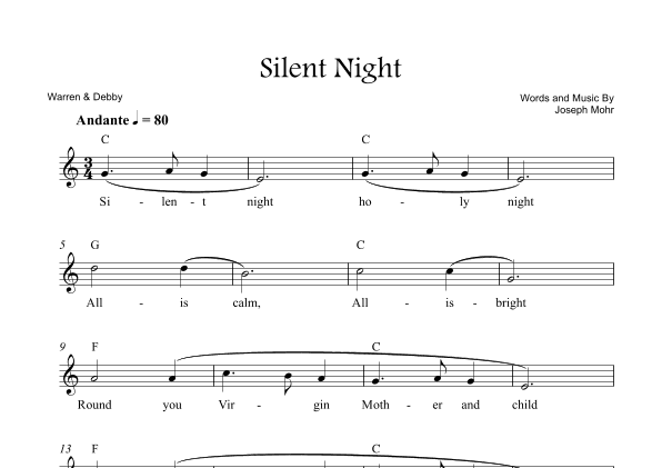 Silent Night (arr. Warren & Debby)