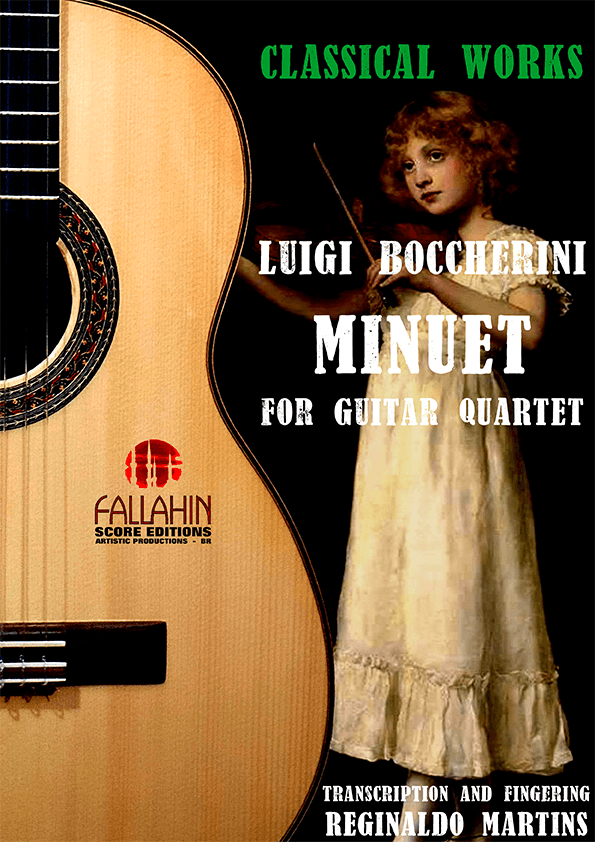 MINUET - LUIGI BOCCHERINI - FOR GUITAR QUARTET (arr. REGINALDO MARTINS)