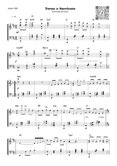 Torna a Surriento (arr. Piano)