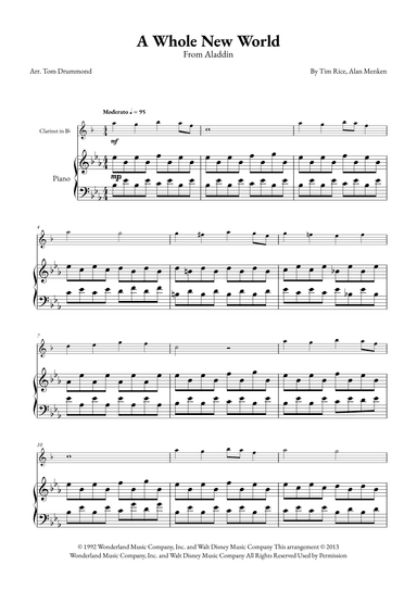 A Whole New World (arr. Tom Drummond)