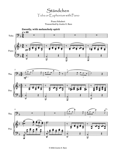 Ständchen (arr. Justin S. Bare)