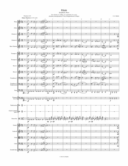 Elijah (Symphonic Poem) for Orchestra