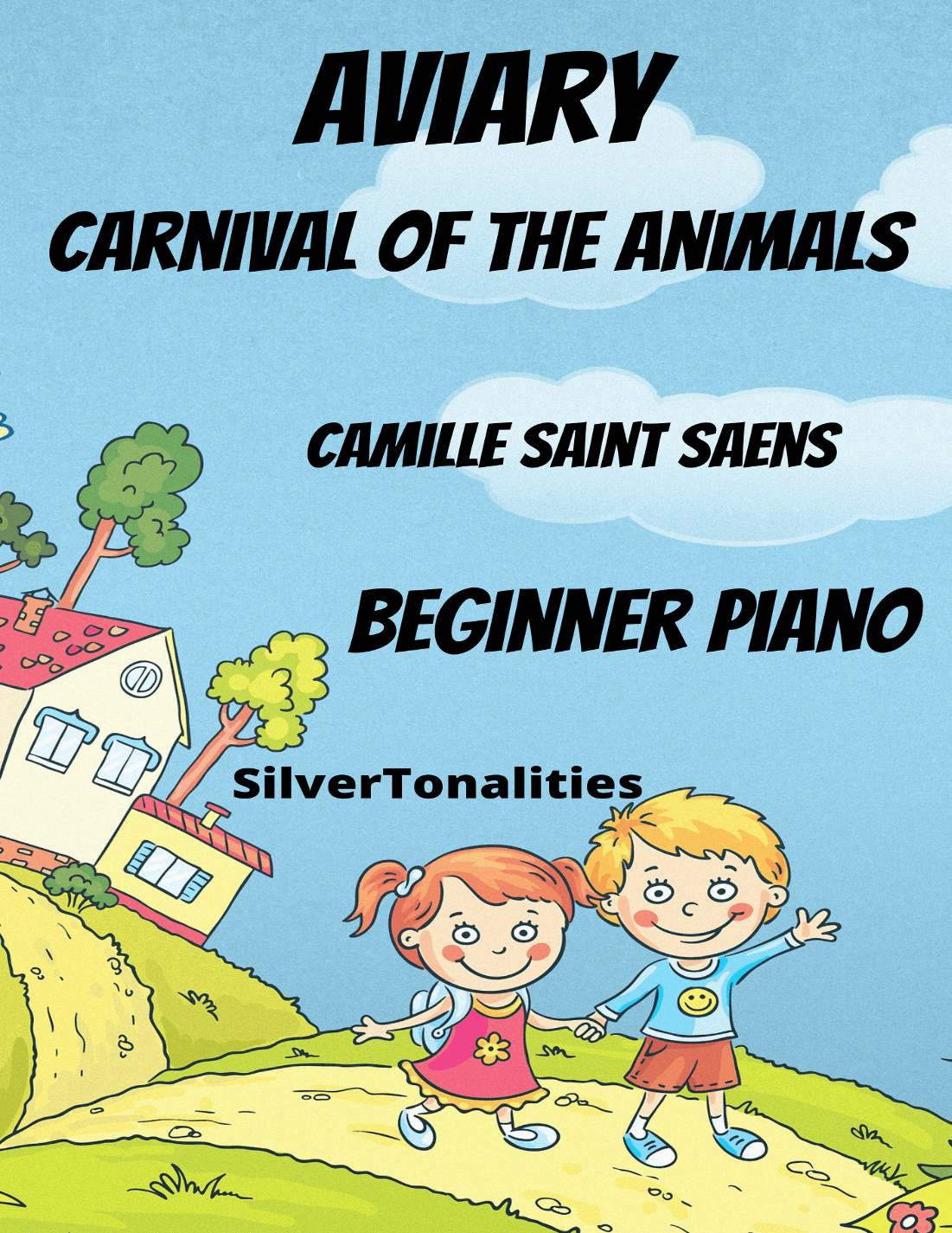 Aviary Birds Carnival of the Animals Beginner Piano Standard Notation Sheet Music (arr. SilverTonalities)