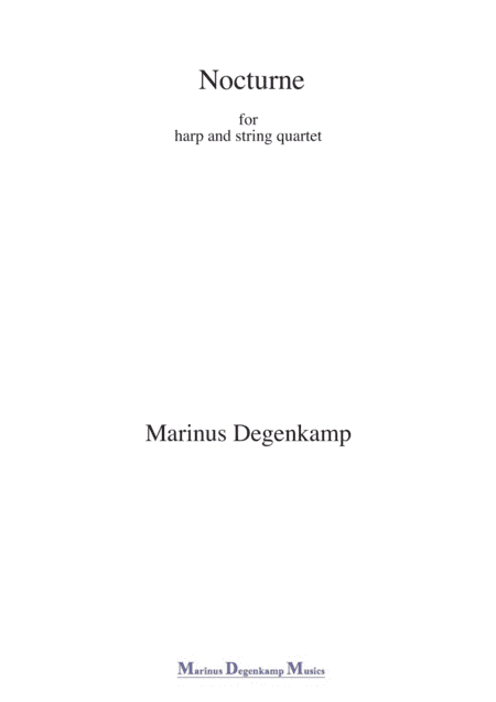 Nocturne for Harp and String Quartet