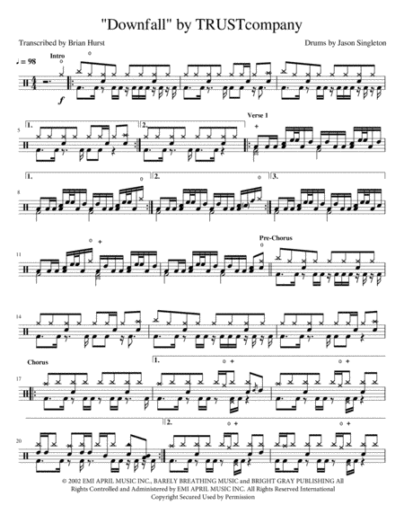 Downfall (arr. Brian Hurst)