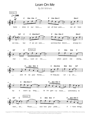 Lean On Me (arr. Ygor Nunes)