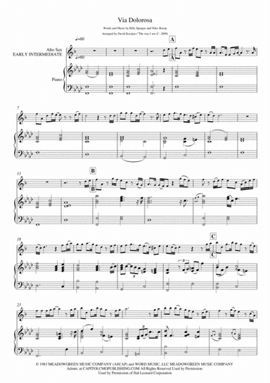 Via Dolorosa (arr. David Kocijan)