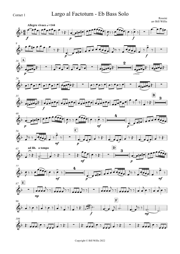 Largo al Factotum (arr. Bill Willis)