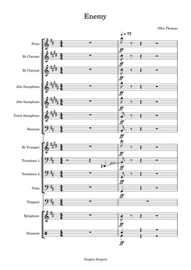 Enemy (arr. Ollie Thomas)