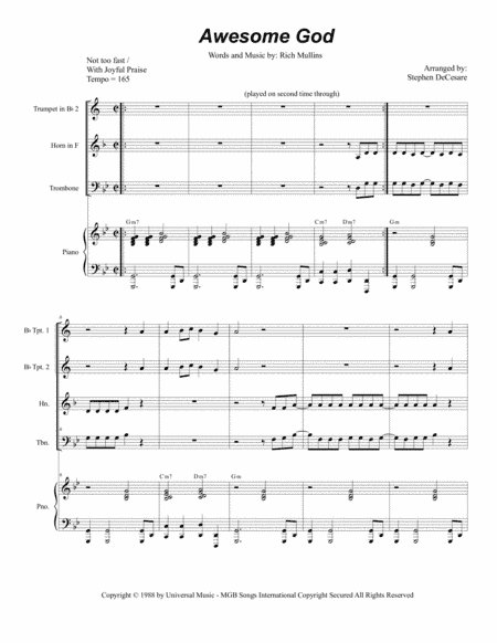 Awesome God (arr. Stephen DeCesare)