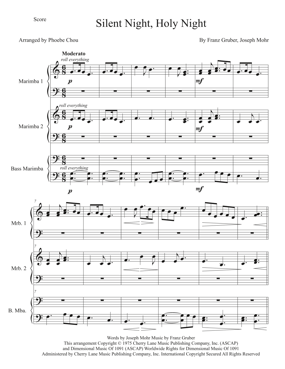 Silent Night, Holy Night (arr. Phoebe Chou)