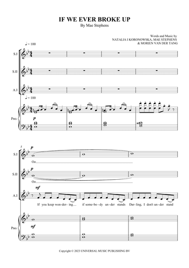 If We Ever Broke Up (arr. SCMusic)