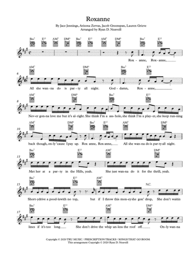 Roxanne (arr. Ryan D. Neaveill)