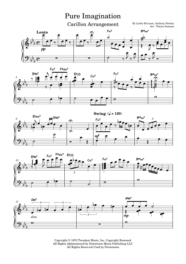 Pure Imagination (arr. Thaira Sommer)