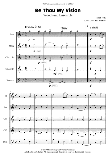 Be Thou My Vision (arr. Gert Th. Walter)