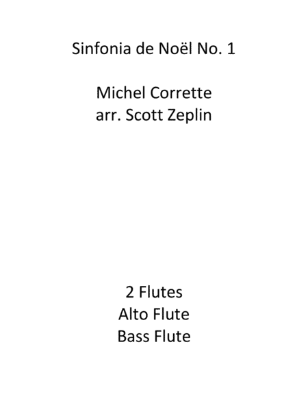 Sinfonia de Noël No. 1 (arr. Scott Zeplin)