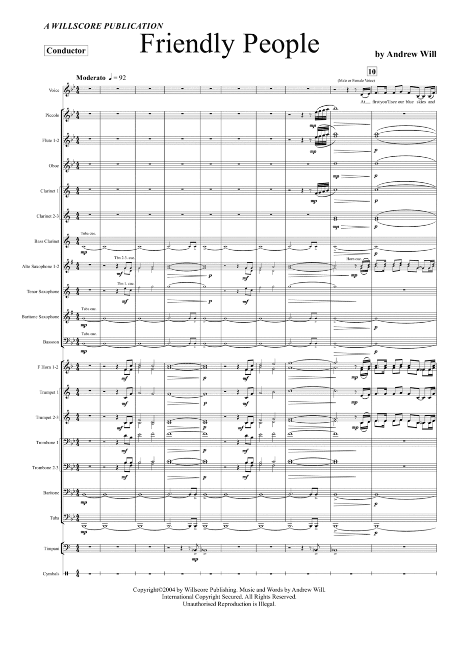 Friendly People - Concert Band