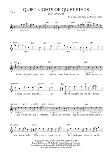 Quiet Nights Of Quiet Stars (corcovado) (arr. Alex Nunes Rodrigues)