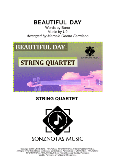 Beautiful Day (arr. Marcelo Onetta Fermiano)