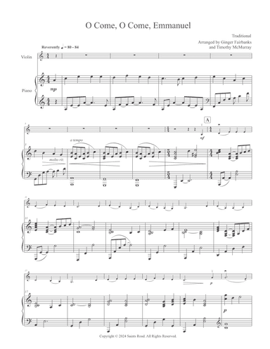 O Come, O Come, Emmanuel (arr. Ginger Fairbanks & Timothy McMurray)