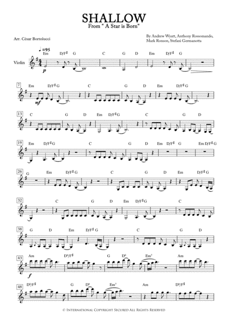 Shallow (arr. César Bortolucci)
