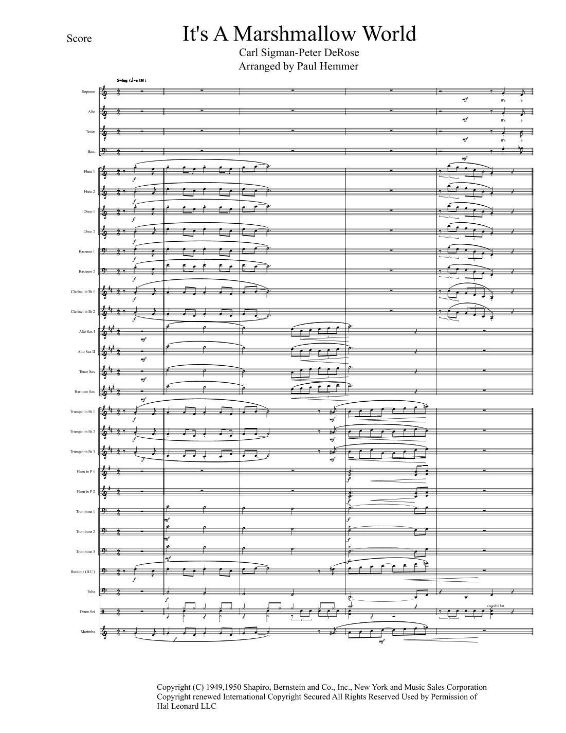 A Marshmallow World (arr. Paul Hemmer)
