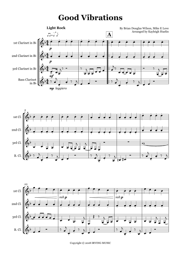 Good Vibrations (arr. Kayleigh Huelin)