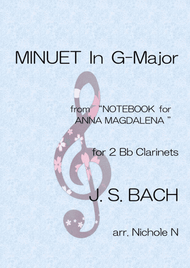 Minuet in G-Major for 2 Bb Clarinets (arr. Nichole N)