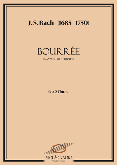 Bourrée (BWV 996 - Lute Suite nº1) - (J. S. Bach) - Flute duo (arr. André Alberto Santos)