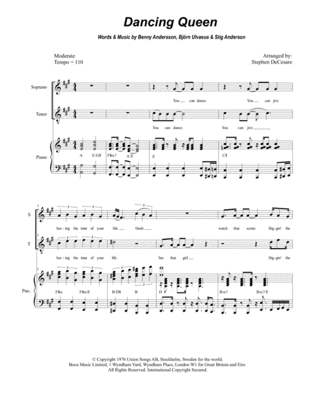 Dancing Queen (arr. Stephen DeCesare)