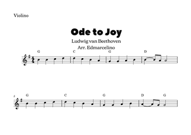 Ode to Joy - Eeasy to Violin (arr. Eder Marcelino)
