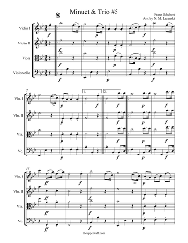 Minuet and Trio #5 (arr. Nick Lacanski)