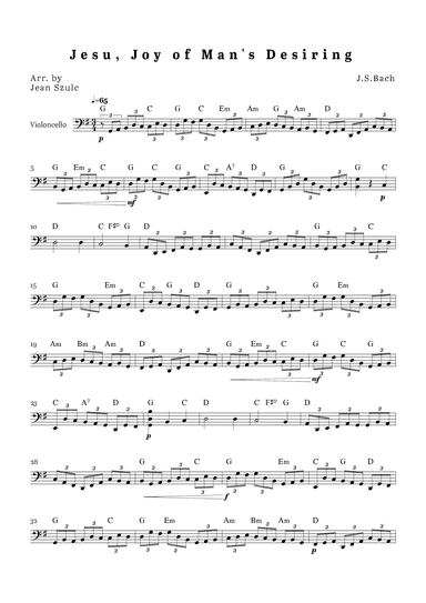 Jesu, Joy of Man's Desiring (arr. Jean Szulc)