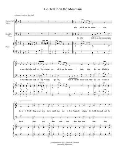 Go Tell It On The Mountain (arr. Jim Shubert)