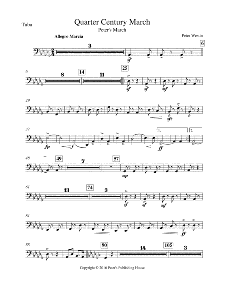 Quarter Century March Tuba