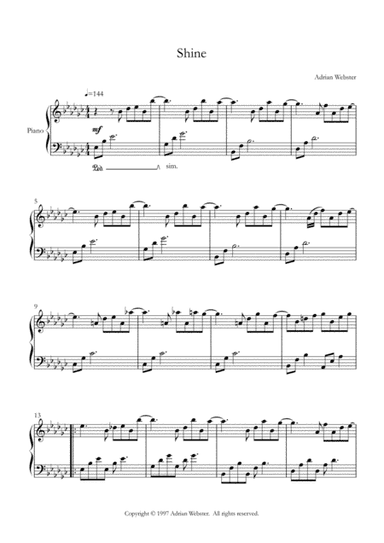 Shine - CrusaderBeach - Beautiful Emotional Piano Solo