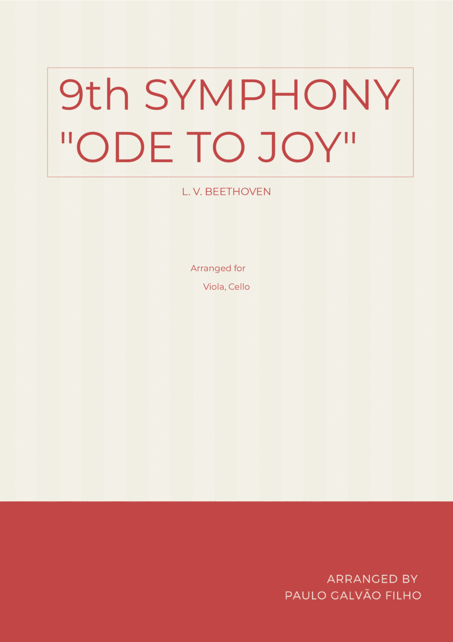 9th SYMPHONY - VIOLA & CELLO (arr. Paulo Galvao Filho)