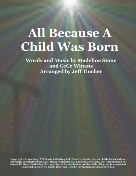 All Because A Child Was Born (arr. Jeff Tincher)