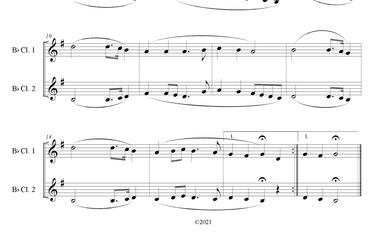 I Stand Amazed in the Presence (How Marvelous) for Clarinet Duet (arr. B. C. Dockery)