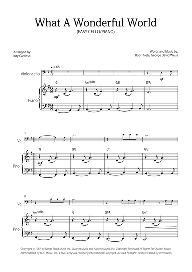 What A Wonderful World (arr. Iury Cardoso)