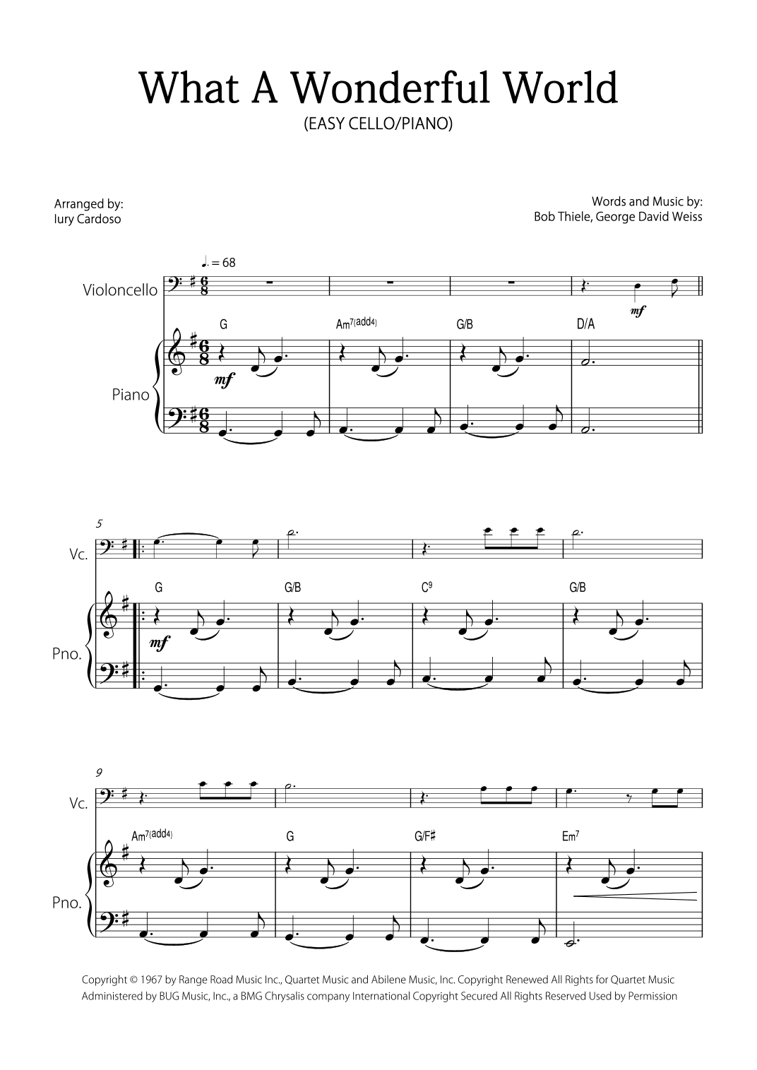 What A Wonderful World (arr. Iury Cardoso)