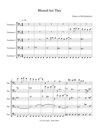 Blessed Are They (arr. Robert Hendrickson)