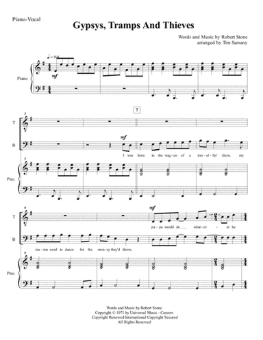 Gypsys, Tramps And Thieves (arr. Tim Sarsany)