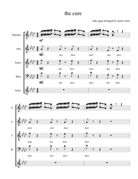 The Cure- Lady Gaga (Female A Cappella Arrangement) (arr. Taylor Zentz)