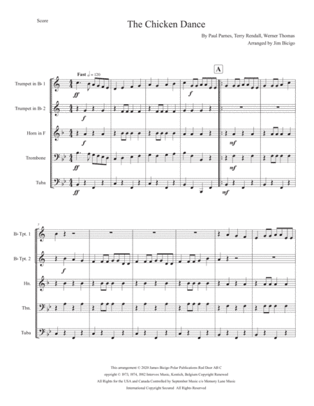 The Chicken Dance (arr. Jim Bicigo)