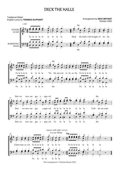 Deck the Halls (arr. Nick Bryant)