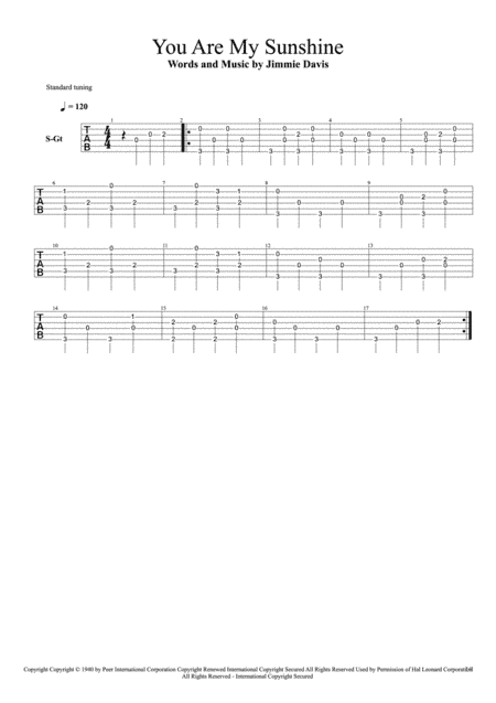 You Are My Sunshine (arr. Andy Crowley)