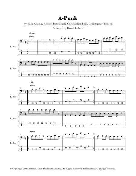 A-punk (arr. Daniel Roberts)
