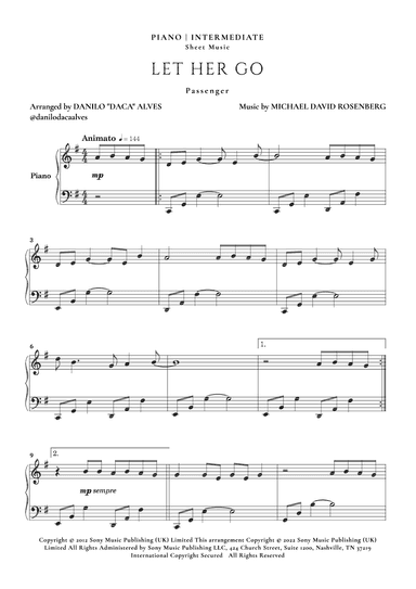 Let Her Go (arr. Danilo "Daca" Alves)